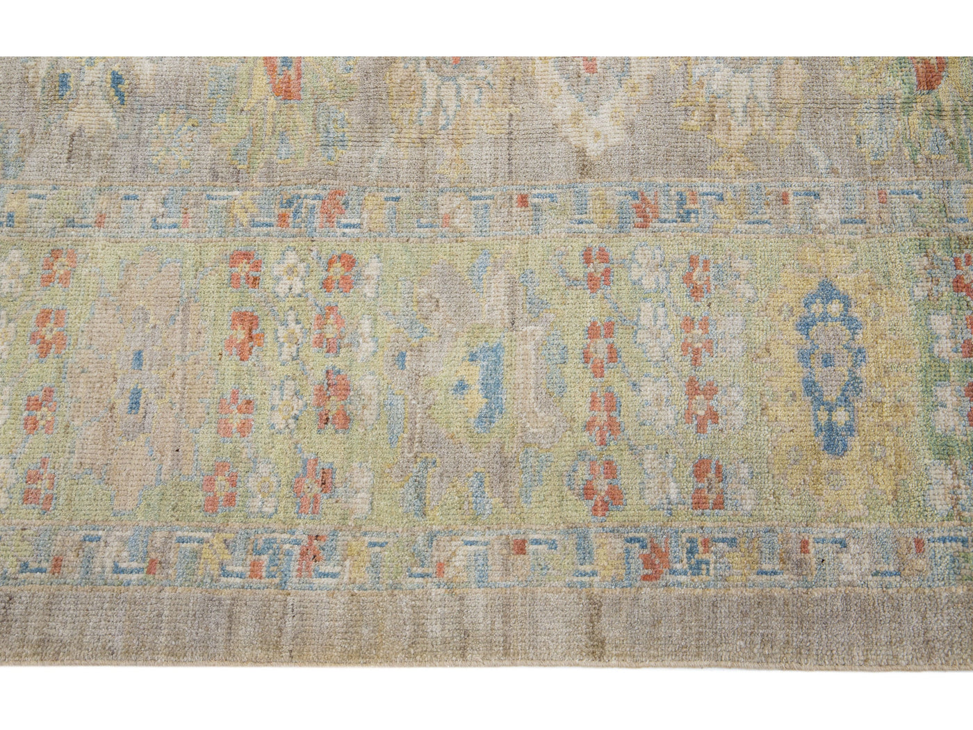 Modern Sultanabad Wool Rug 7 X 9