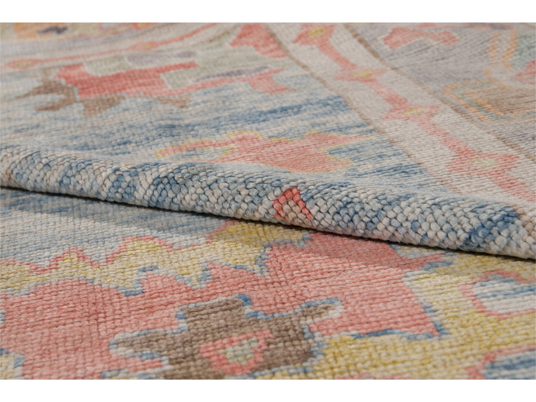 Modern Oushak Wool Rug 12 X 14