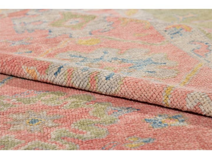 Modern Oushak Wool Runner 11 X 14