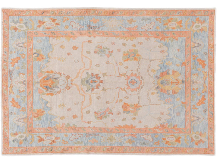 Modern Oushak Wool Rug 6 X 19