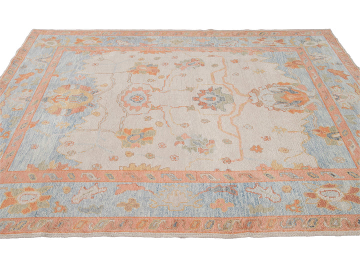 Modern Oushak Wool Rug 6 X 19