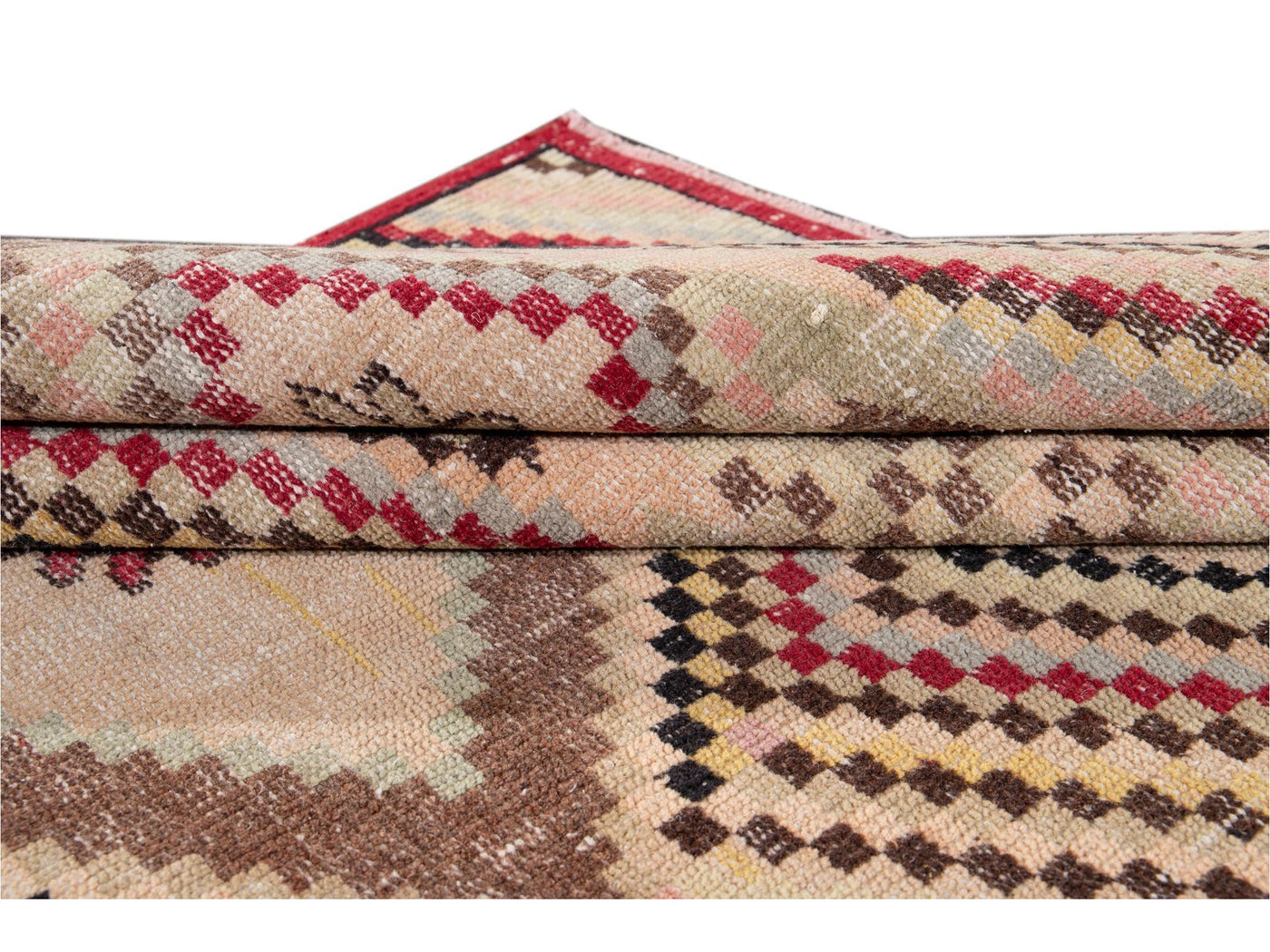 Vintage Turkish Scatter Wool Rug 4 X 7