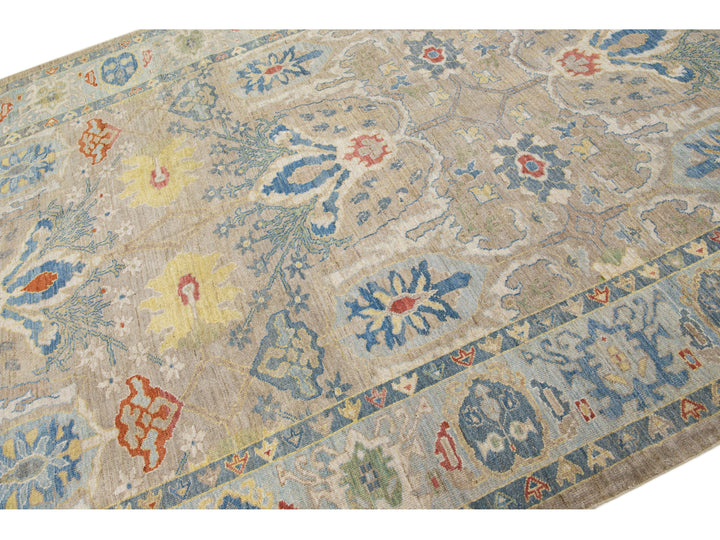 Modern Sultanabad Wool Rug 9 X 12