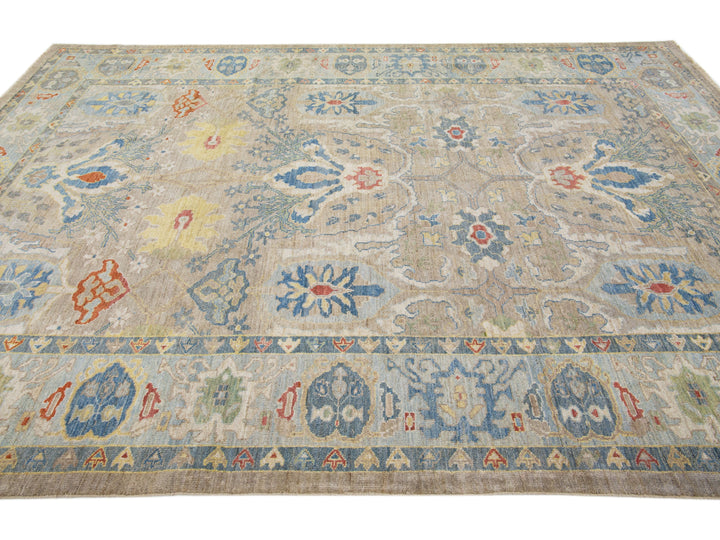 Modern Sultanabad Wool Rug 9 X 12