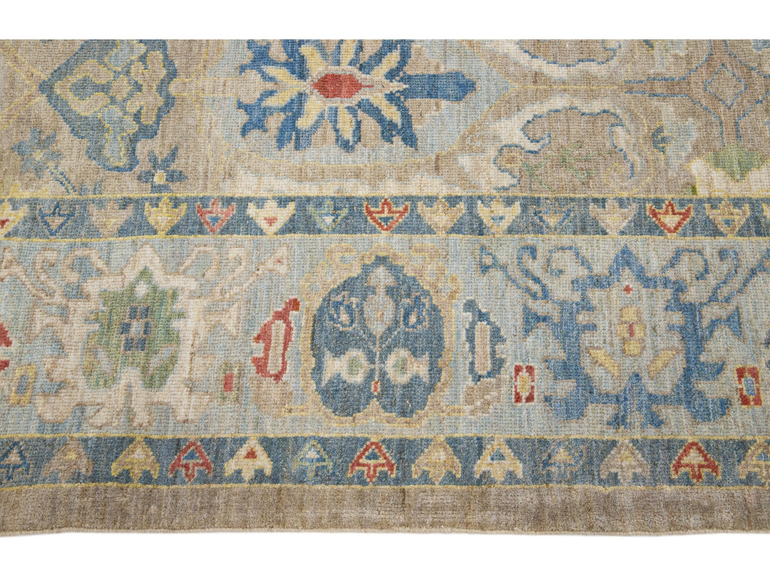 Modern Sultanabad Wool Rug 9 X 12