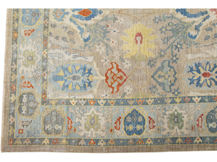 Modern Sultanabad Wool Rug 9 X 12