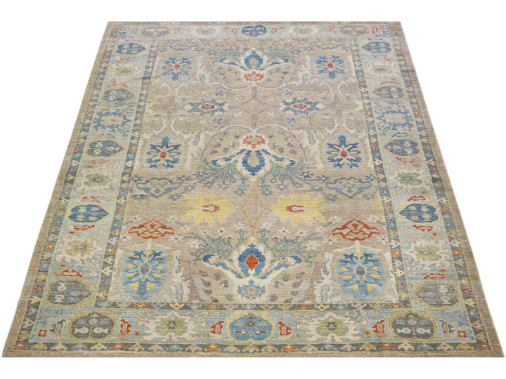Modern Sultanabad Wool Rug 9 X 12