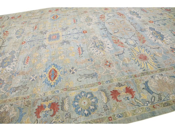 Modern Sultanabad Wool Rug 12 X 16