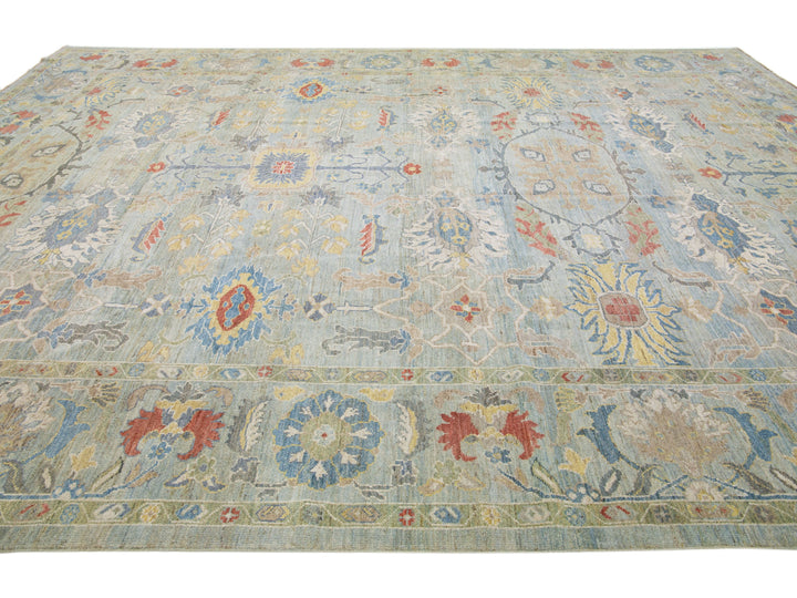 Modern Sultanabad Wool Rug 12 X 16
