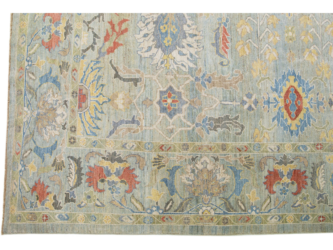 Modern Sultanabad Wool Rug 12 X 16