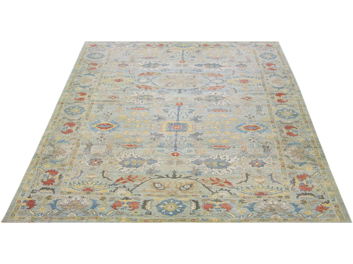 Modern Sultanabad Wool Rug 12 X 16