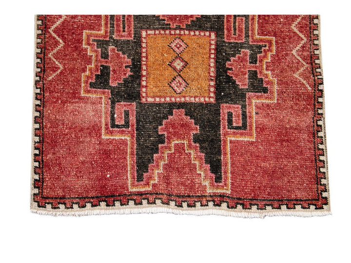 Mid 20th Century Vintage Turkish Wool Runner Rug, 3 X 12