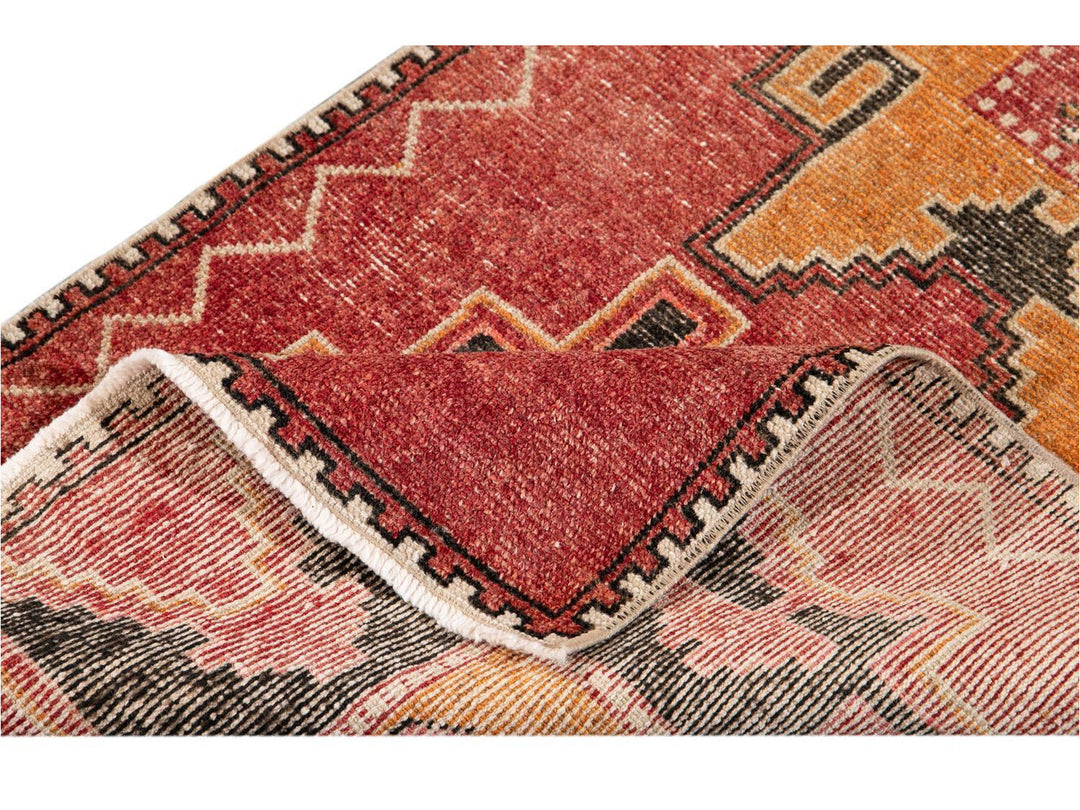 Mid 20th Century Vintage Turkish Wool Runner Rug, 3 X 12