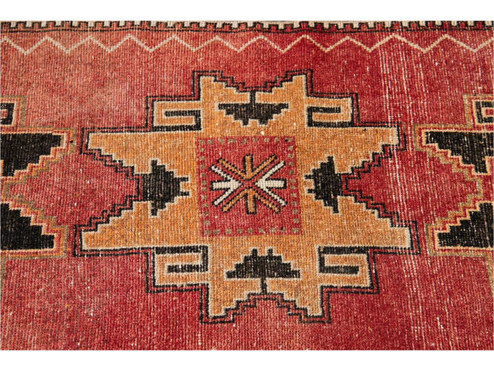 Mid 20th Century Vintage Turkish Wool Runner Rug, 3 X 12