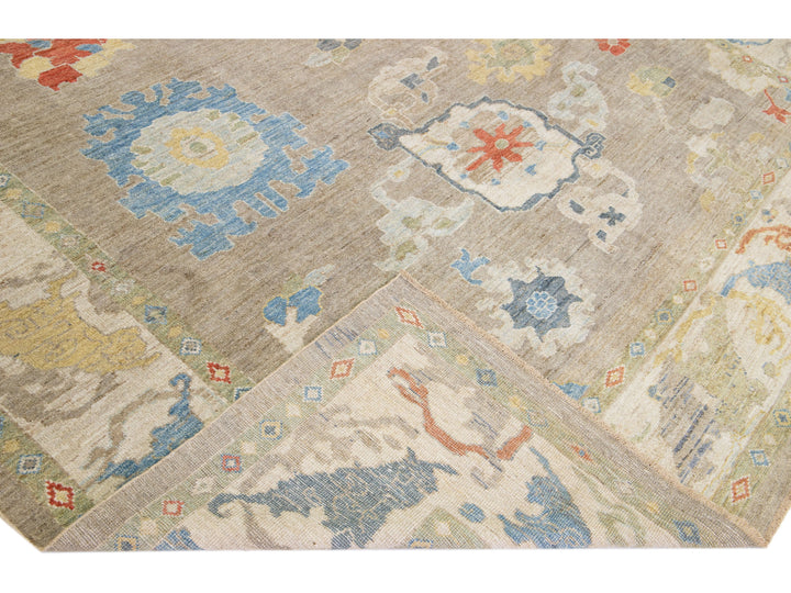 Modern Sultanabad Wool Rug 11 X 14