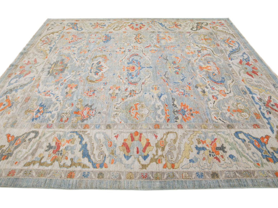 Modern Sultanabad Wool Rug 9 X 10