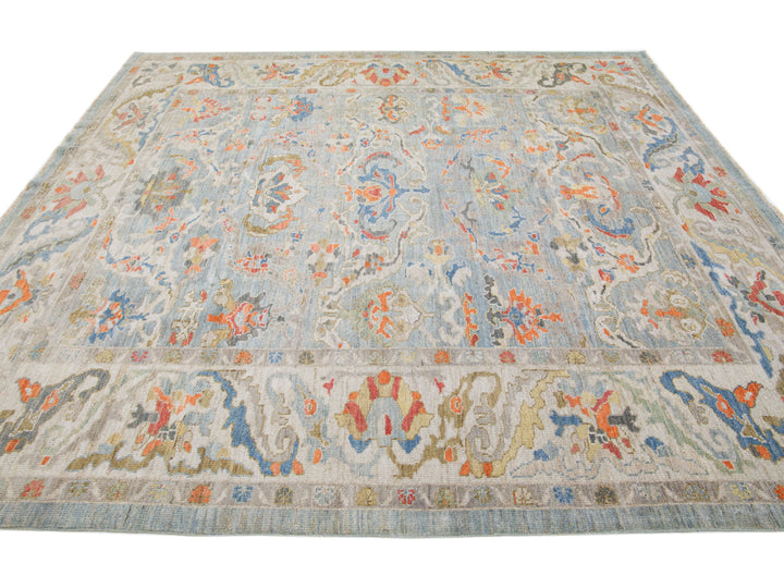 Modern Sultanabad Wool Rug 9 X 10