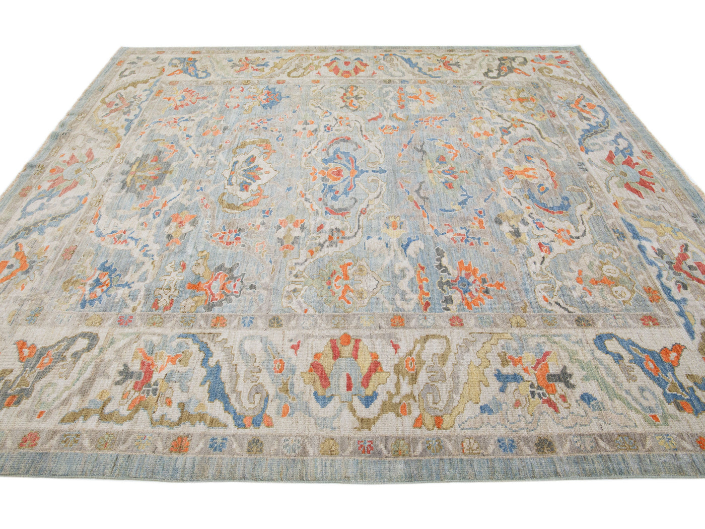 Modern Sultanabad Wool Rug 9 X 10