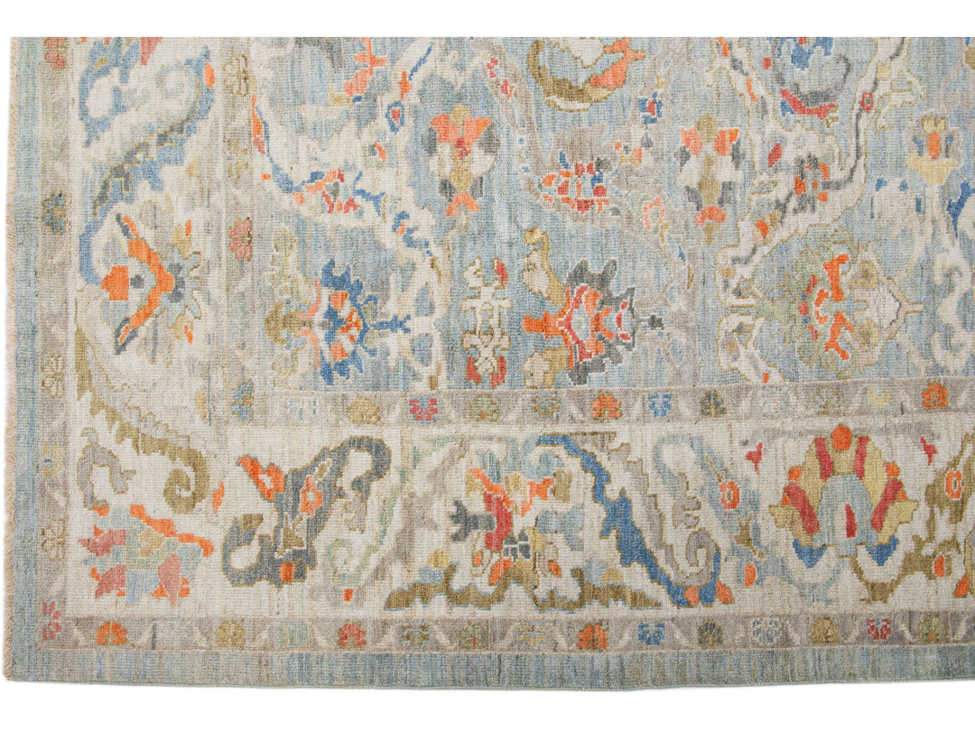 Modern Sultanabad Wool Rug 9 X 10