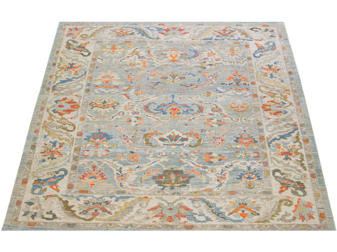 Modern Sultanabad Wool Rug 9 X 10