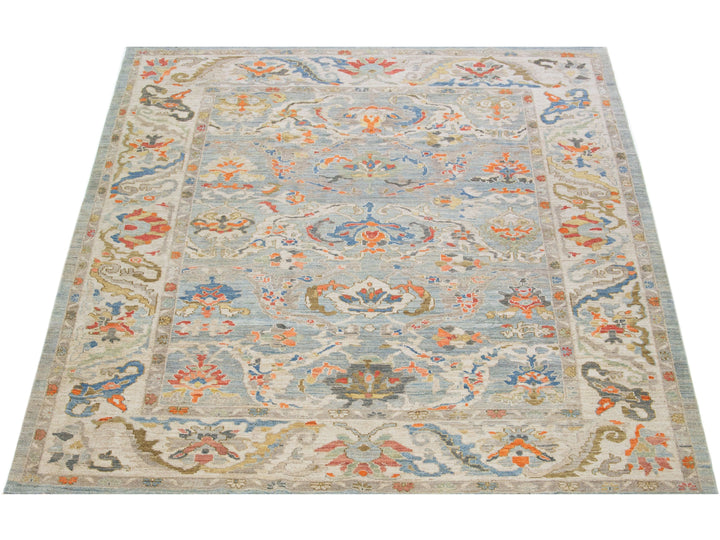 Modern Sultanabad Wool Rug 9 X 10