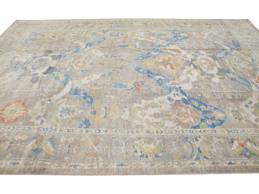 Modern Sultanabad Rug 9 X 13