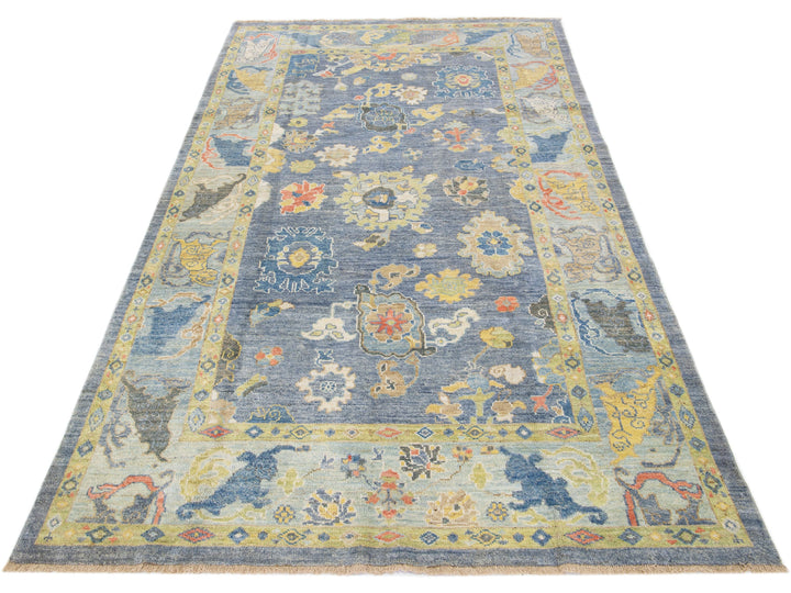 Modern Sultanabad Wool Rug 6 X 10