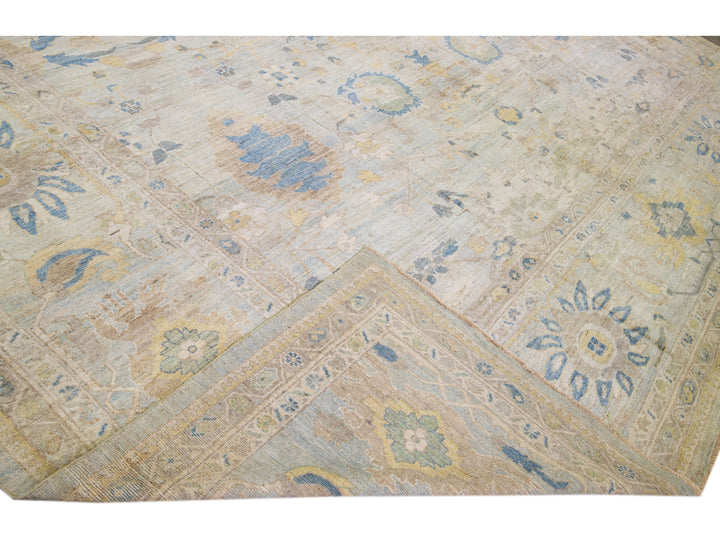Modern Sultanabad Wool Rug 17 X 23