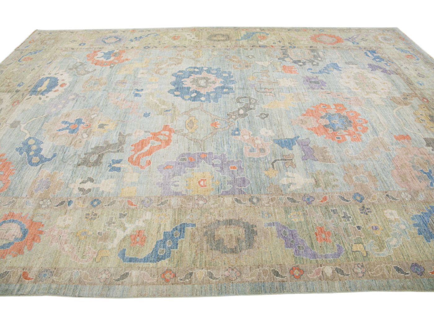 Modern Sultanabad Wool Rug 10 X 15