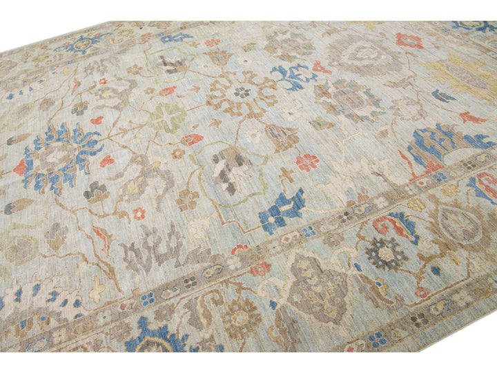 Modern Sultanabad Wool Rug 9 X 12