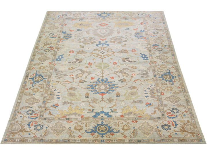Modern Sultanabad Wool Rug 9 X 12