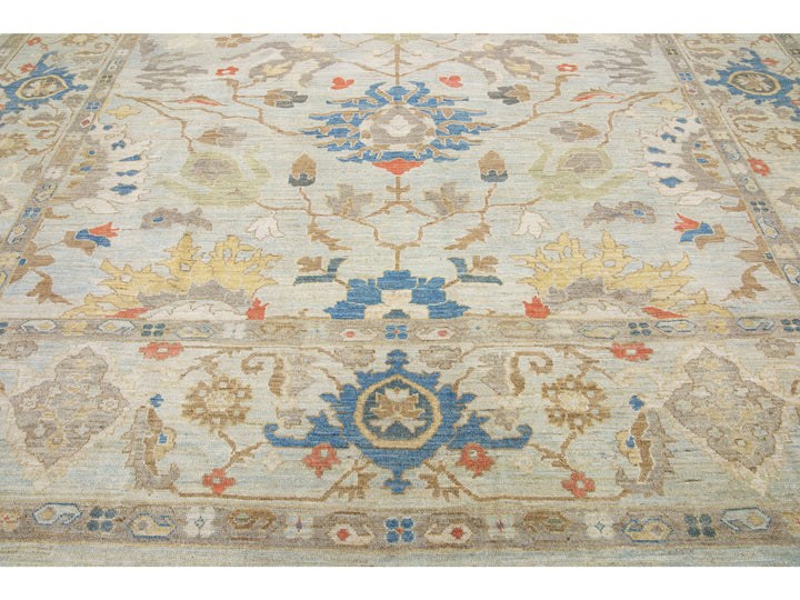 Modern Sultanabad Wool Rug 9 X 12