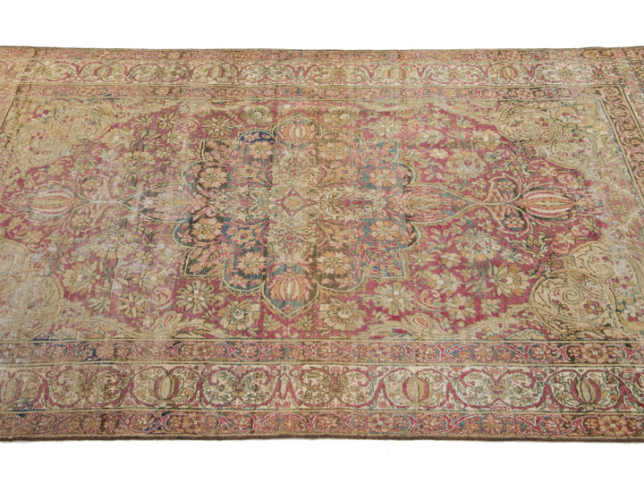 Antique Kerman Wool Rug 4 X 7