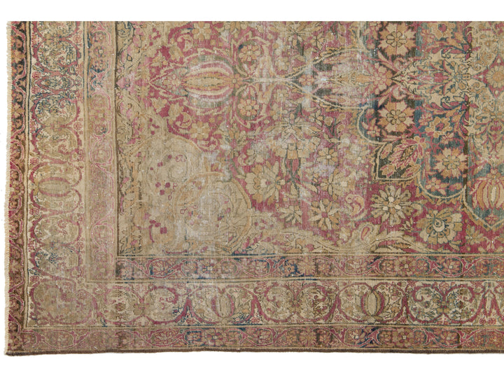 Antique Kerman Wool Rug 4 X 7
