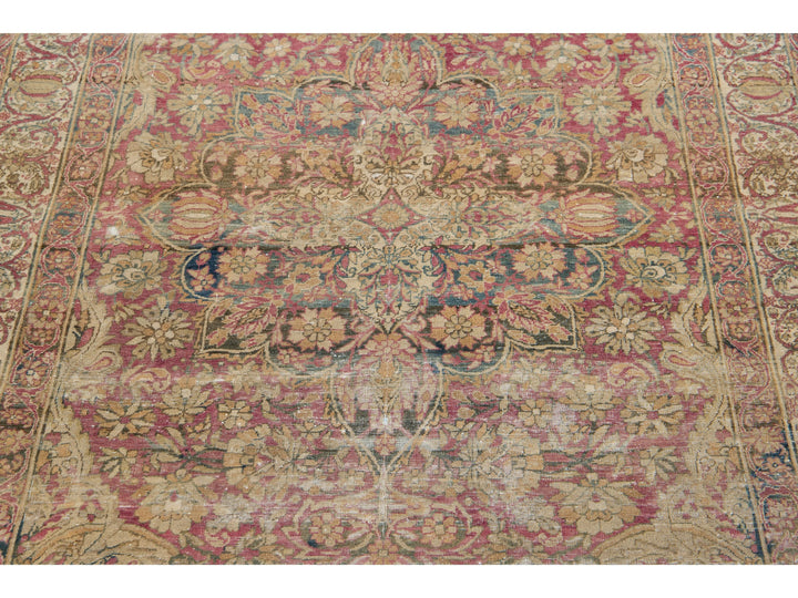 Antique Kerman Wool Rug 4 X 7