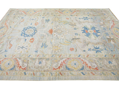 Modern Sultanabad Wool Rug 7 X 10