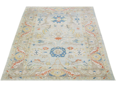 Modern Sultanabad Wool Rug 7 X 10