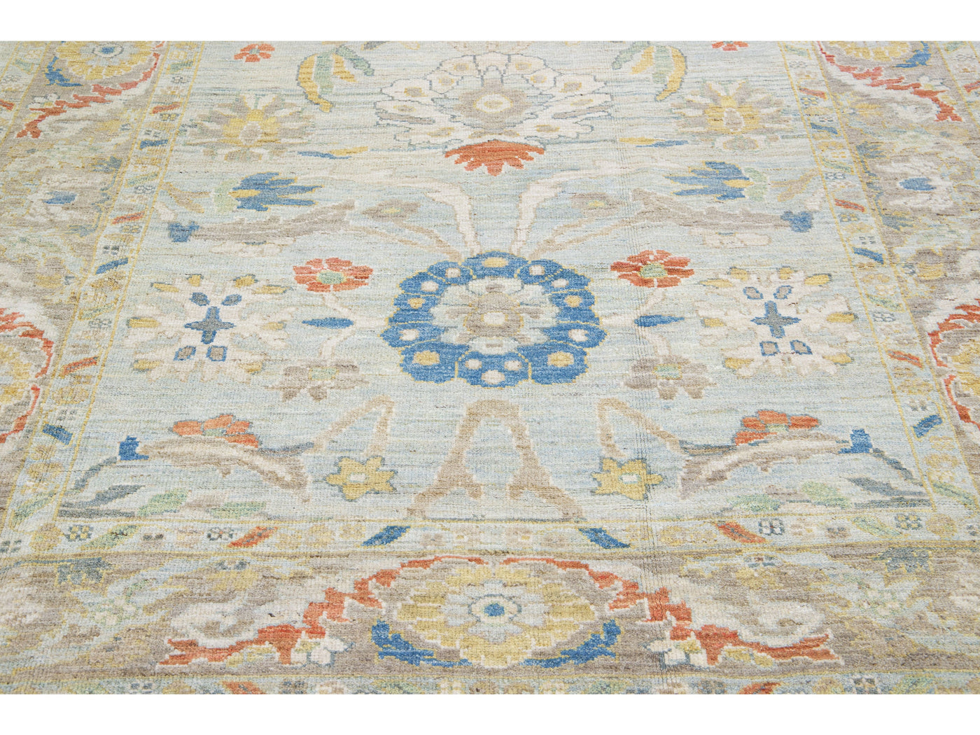 Modern Sultanabad Wool Rug 7 X 10