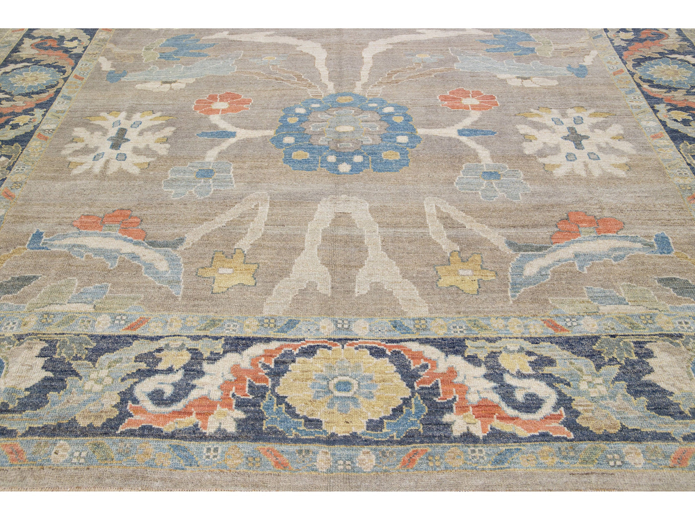 Modern Sultanabad Wool Rug 10 X 11