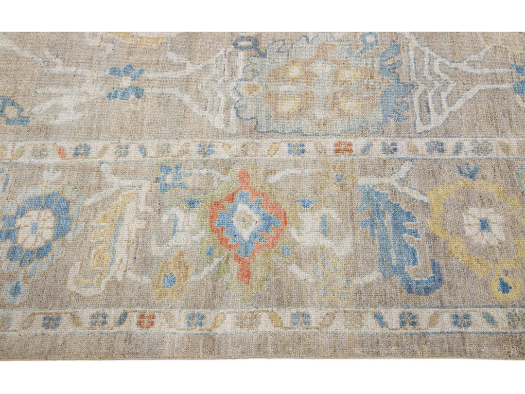Modern Sultanabad Wool Rug 11 X 15