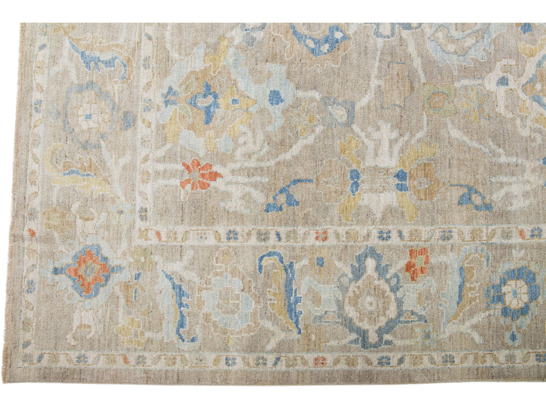 Modern Sultanabad Wool Rug 11 X 15