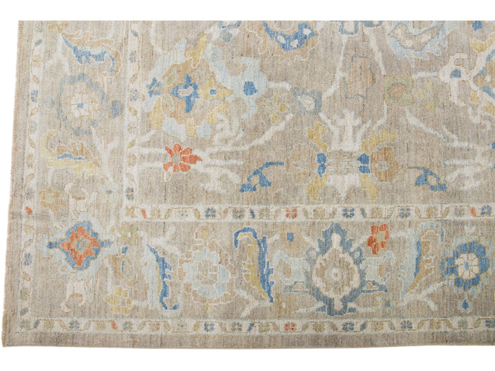 Modern Sultanabad Wool Rug 11 X 15