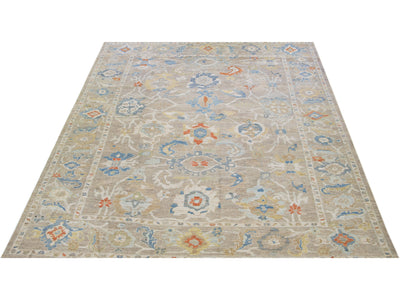 Modern Sultanabad Wool Rug 11 X 15