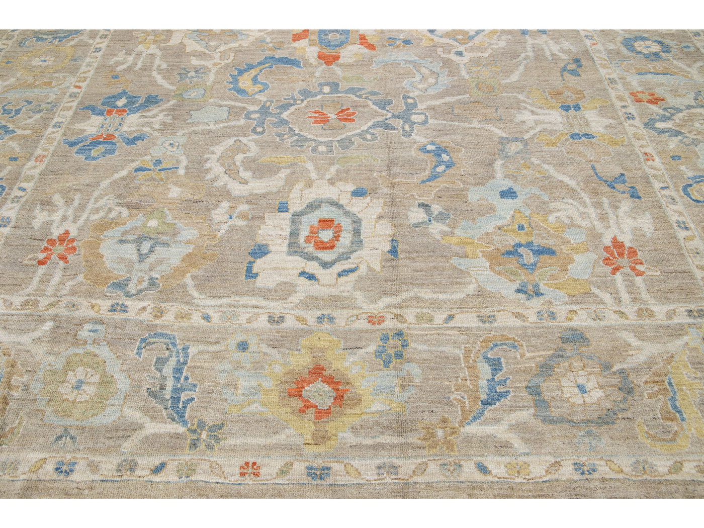 Modern Sultanabad Wool Rug 11 X 15