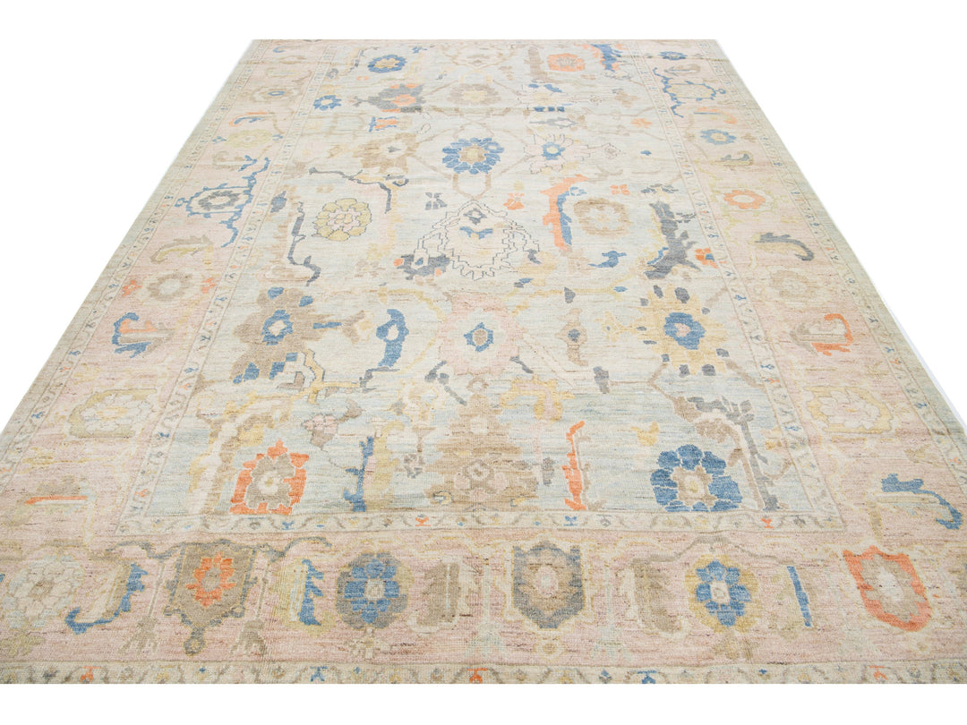 Modern Sultanabad Wool Rug 9 X 12