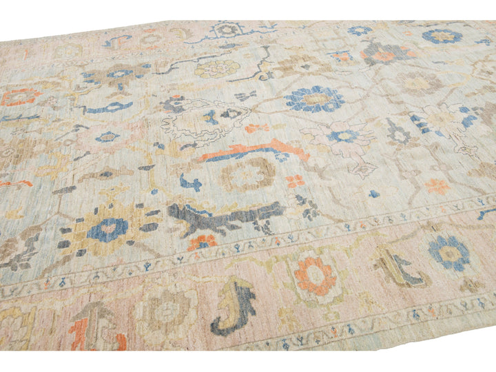 Modern Sultanabad Wool Rug 9 X 12
