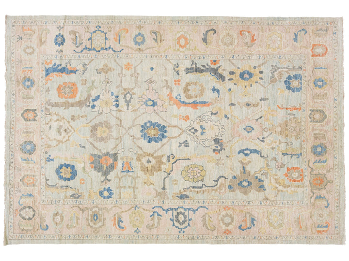 Modern Sultanabad Wool Rug 9 X 12