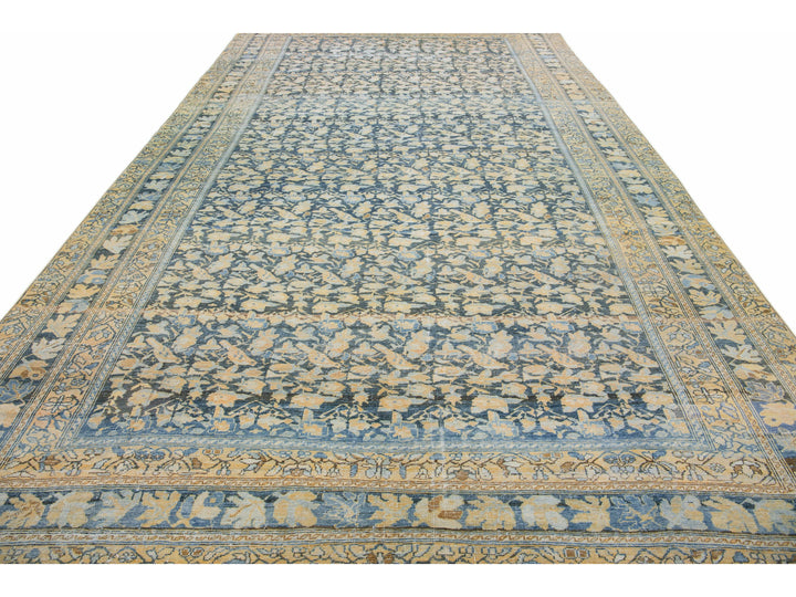 Antique Sarouk Wool Rug 10 X 17