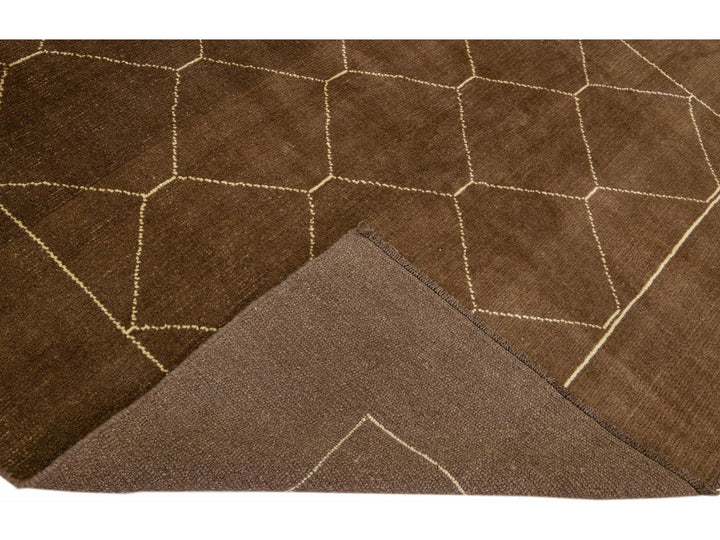 Modern Moroccan Wool Rug 7 X 9