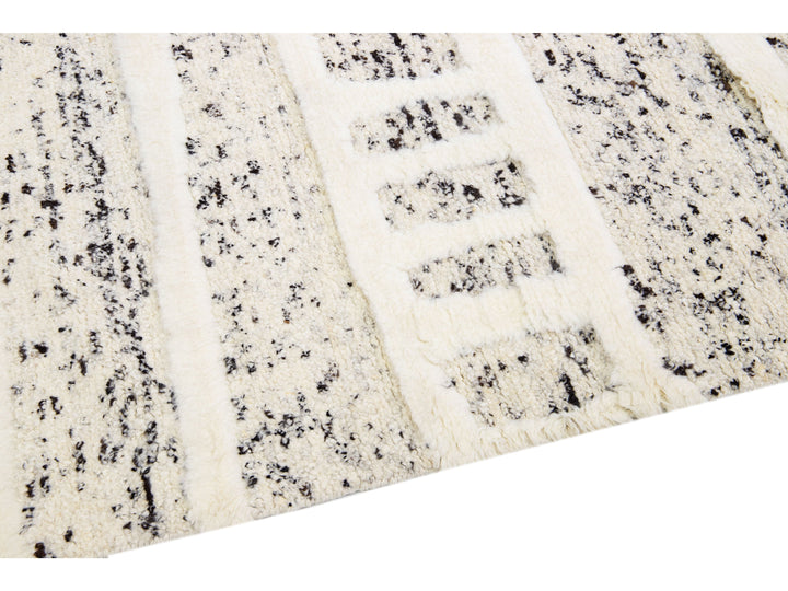 Modern Moroccan Wool Rug 12 X 15
